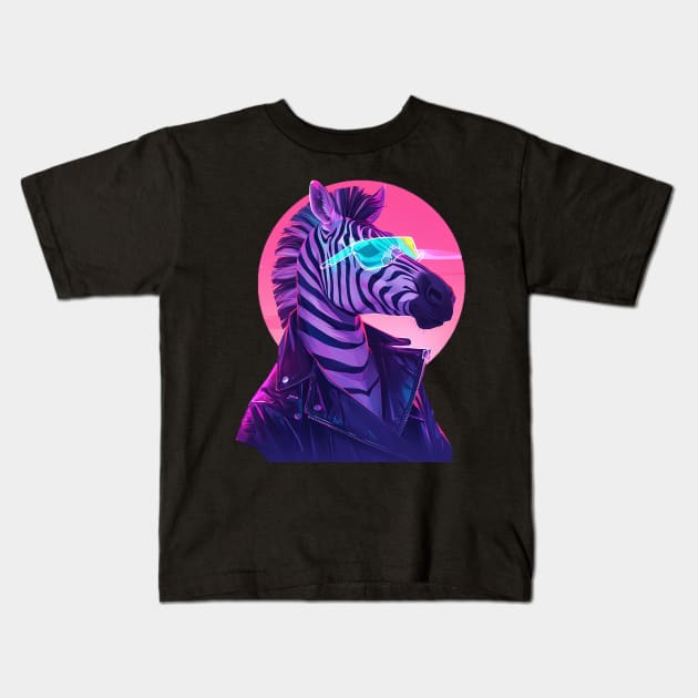 zebra Kids T-Shirt by StevenBag